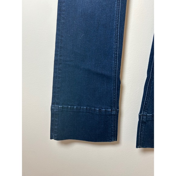 JEN7 Slim Bootcut Dark Wash High Rise Cuff Jeans Women Size 0 - Picture 2 of 6